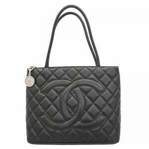 CHANEL Black Caviar Leather Reissue Tote Bag